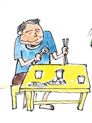 Cuộc thi biếm họa 2026: Karaoke dễ ngủ và đồ ăn ở cổng trường bán trú