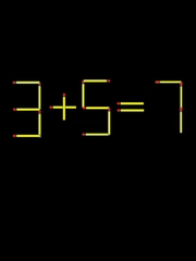 Thử tài IQ: Di chuyển một que diêm để 3+5=7 thành phép tính đúng
