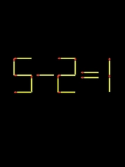 Thử tài IQ: Di chuyển một que diêm để 5-2=1 thành phép tính đúng