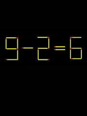 Thử tài IQ: Di chuyển một que diêm để 9-2=6 thành phép tính đúng