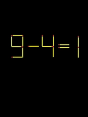 Thử tài IQ: Di chuyển một que diêm để 9-4=1 thành phép tính đúng