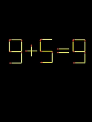 Thử tài IQ: Di chuyển một que diêm để 9+5=9 thành phép tính đúng