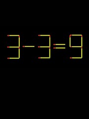 Thử tài IQ: Di chuyển một que diêm để 3-3=9 thành phép tính đúng