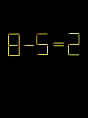 Thử tài IQ: Di chuyển một que diêm để 8-5=2 thành phép tính đúng