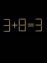 Thử tài IQ: Di chuyển một que diêm để 3+8=3 thành phép tính đúng