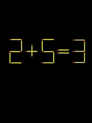 Thử tài IQ: Di chuyển một que diêm để 2+5=3 thành phép tính đúng