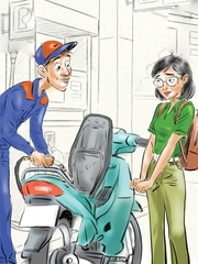 Cô gái e thẹn với xăng E10