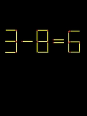 Thử tài IQ: Di chuyển một que diêm để 3-8=6 thành phép tính đúng