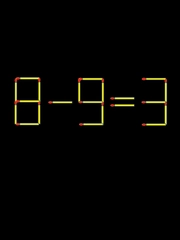 Thử tài IQ: Di chuyển một que diêm để 8-9=3 thành phép tính đúng