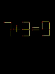 Thử tài IQ: Di chuyển một que diêm để 7+3=9 thành phép tính đúng