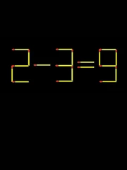 Thử tài IQ: Di chuyển một que diêm để 2-3=9 thành phép tính đúng