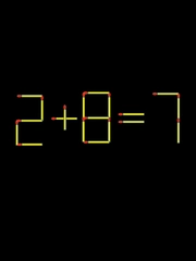 Thử tài IQ: Di chuyển một que diêm để 2+8=7 thành phép tính đúng