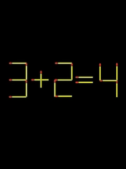 Thử tài IQ: Di chuyển một que diêm để 3+2=4 thành phép tính đúng