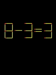 Thử tài IQ: Di chuyển một que diêm để 8-3=3 thành phép tính đúng