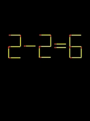 Thử tài IQ: Di chuyển một que diêm để 2-2=6 thành phép tính đúng