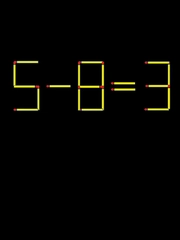 Thử tài IQ: Di chuyển một que diêm để 5-8=3 thành phép tính đúng