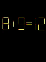 Thử tài IQ: Di chuyển một que diêm để 8+9=12 thành phép tính đúng