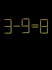 Thử tài IQ: Di chuyển một que diêm để 3-9=8 thành phép tính đúng