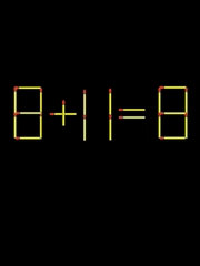 Thử tài IQ: Di chuyển một que diêm để 8+11=8 thành phép tính đúng