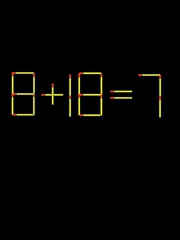 Thử tài IQ: Di chuyển một que diêm để 8+18=7 thành phép tính đúng