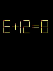 Thử tài IQ: Di chuyển một que diêm để 8+12=8 thành phép tính đúng