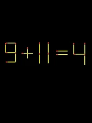 Thử tài IQ: Di chuyển một que diêm để 9+11=4 thành phép tính đúng