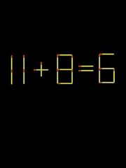 Thử tài IQ: Di chuyển một que diêm để 11+8=6 thành phép tính đúng