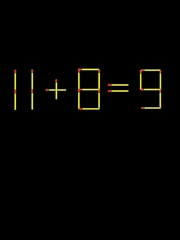 Thử tài IQ: Di chuyển một que diêm để 11+8=9 thành phép tính đúng