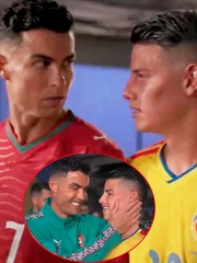 Ronaldo và James Rodriguez khiến fan bồi hồi ở World Cup