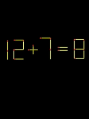 Thử tài IQ: Di chuyển một que diêm để 12+7=8 thành phép tính đúng
