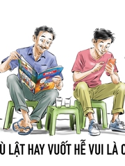 Dù lật hay vuốt hễ vui là cười