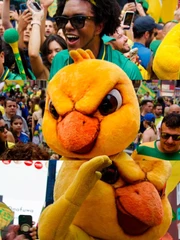 Linh vật tuyển Brazil thành ‘sao mạng’ gây sốt World Cup