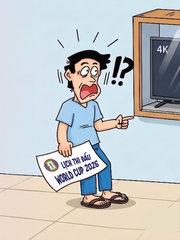VTV đã có bản quyền World Cup còn ông chồng này thì chưa