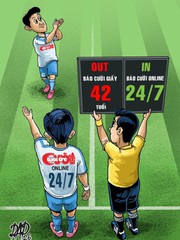 Tuổi Trẻ Cười thay cầu thủ