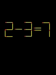 Thử tài IQ: Di chuyển một que diêm để 2-3=7 thành phép tính đúng