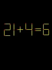 Thử tài IQ: Di chuyển một que diêm để 21+4=6 thành phép tính đúng