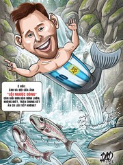 Argentina và Messi là những chú cá hồi cừ khôi
