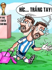 Messi trắng tay trong 'combo hụt hẫng'