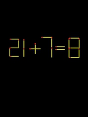 Thử tài IQ: Di chuyển một que diêm để 21+7=8 thành phép tính đúng