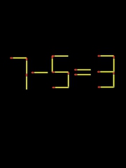 Thử tài IQ: Di chuyển một que diêm để 7-5=3 thành phép tính đúng