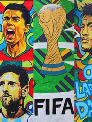 Hẻm nhỏ ở Ấn Độ gây sốt nhờ phủ kín tranh vẽ World Cup 2026