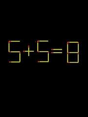 Thử tài IQ: Di chuyển một que diêm để 5+5=8 thành phép tính đúng