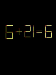 Thử tài IQ: Di chuyển một que diêm để 6+21=6 thành phép tính đúng