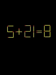 Thử tài IQ: Di chuyển một que diêm để 5+21=8 thành phép tính đúng