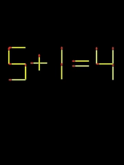 Thử tài IQ: Di chuyển một que diêm để 5+1=4 thành phép tính đúng