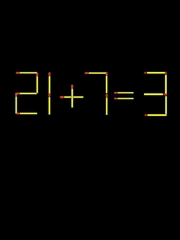 Thử tài IQ: Di chuyển một que diêm để 21+7=3 thành phép tính đúng