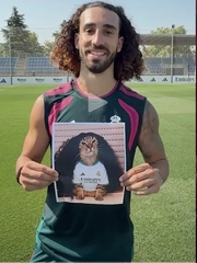Cucurella chọn meme hài hước cho ngày ra mắt Real Madrid