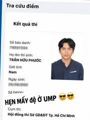 Thầy giáo 2K thi tốt nghiệp THPT cùng học trò, bao điểm mà gây bão?
