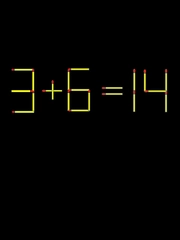 Thử tài IQ: Di chuyển một que diêm để 3+6=14 thành phép tính đúng