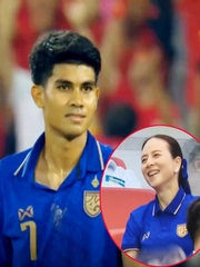 Nụ cười gây chú ý của Madam Pang khi Kakana sút penalty bay lên trời